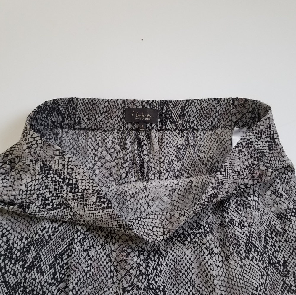 T. Babaton Python Print Silk Pants - image 6